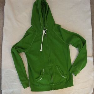 Old Navy Bright Green Hoodie Sweatshirt, Small